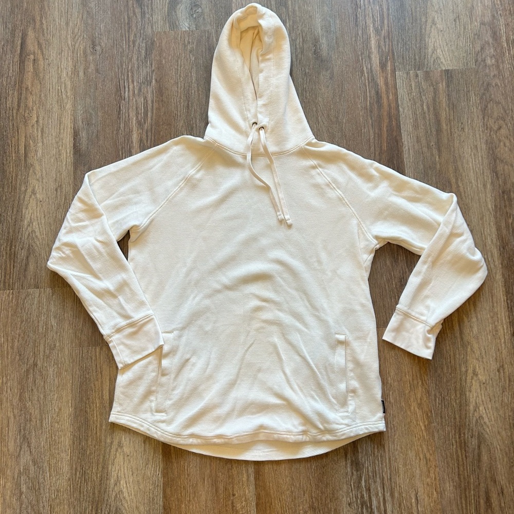 American Eagle Cream Hooded Sweatshirt